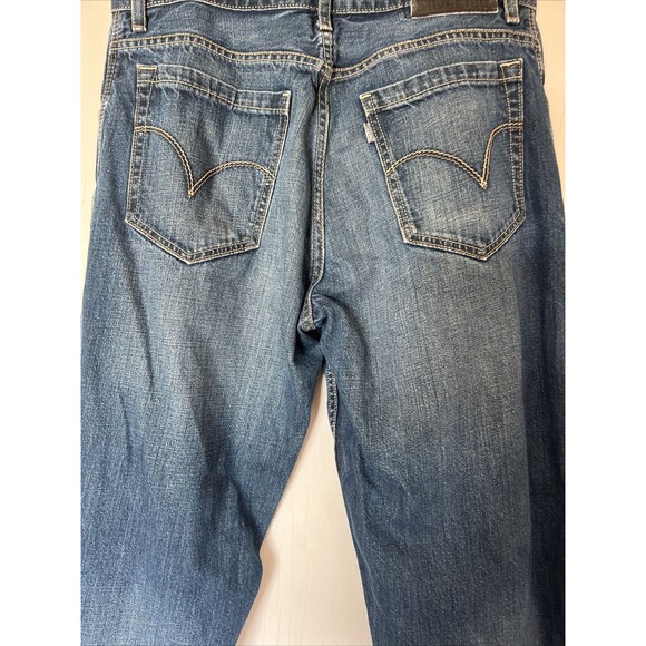Levi's Vintage Silver Tab Baggy Skater Blue Jeans 34W Y2K - Picture 10 of 16